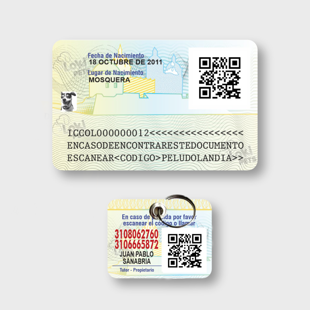 KIT NUEVAS Cédulas & Pasaporte Para Mascotas