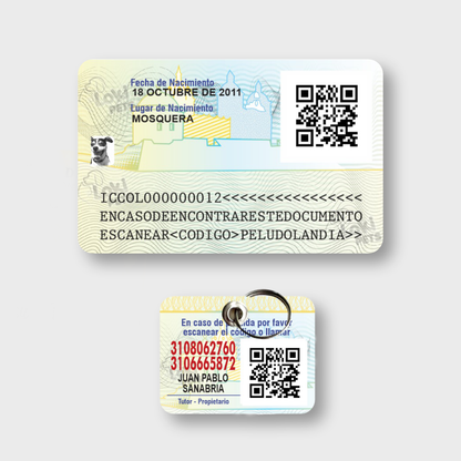 KIT NUEVAS Cédulas & Pasaporte Para Mascotas
