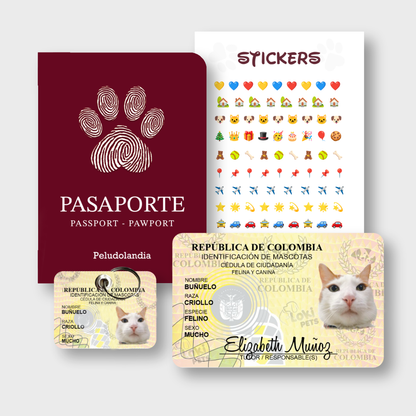 KIT Cédulas & Pasaporte Para Mascotas