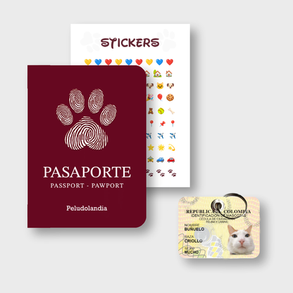 Mini Cédula + Pasaporte Para Mascotas
