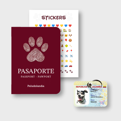 NUEVA Mini Cédula + Pasaporte Para Mascotas