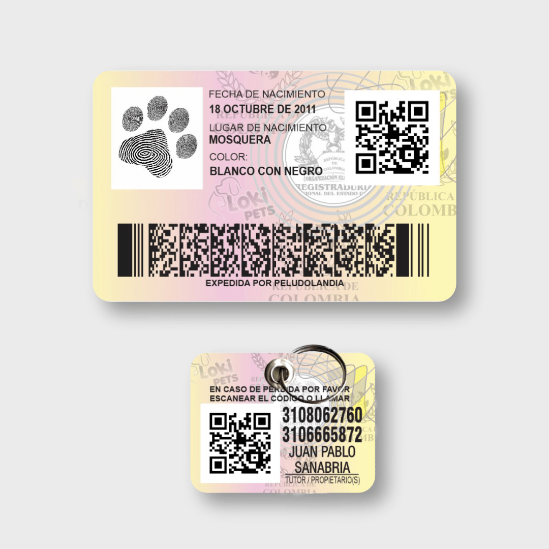 KIT Cédulas & Pasaporte Para Mascotas - Peludolandia